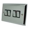 Grande Polished Chrome Light Switch - Click to see large image