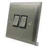 Grande Satin Stainless Light Switch - Click to see large image