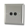 Grande Satin Stainless TV Socket - Click to see large image