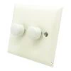Grande White Push Intermediate Light Switch - Click to see large image