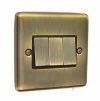 Ensemble Antique Brass Light Switch - Click to see large image