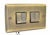 Ensemble Antique Brass Light Switch - Click to see large image