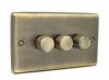 Ensemble Antique Brass Intelligent Dimmer - Click to see large image