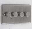 Ensemble Brushed Chrome Intelligent Dimmer - Click to see large image