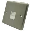 Ensemble Brushed Steel Telephone Extension Socket - Click to see large image