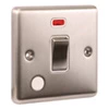 Ensemble Brushed Steel 20 Amp Switch - Click to see large image