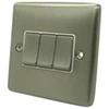 Ensemble Brushed Steel Light Switch - Click to see large image