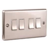 Ensemble Brushed Steel Light Switch - Click to see large image