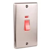 Ensemble Brushed Steel Cooker (45 Amp Double Pole) Switch - Click to see large image