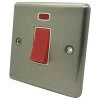 Ensemble Brushed Steel Cooker (45 Amp Double Pole) Switch - Click to see large image