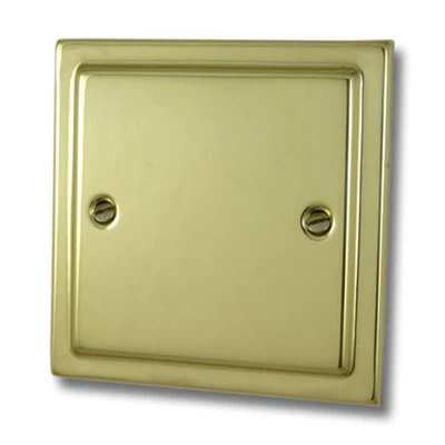 Victoria Polished Brass Blank Plate