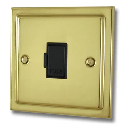 Victoria Polished Brass Unswitched Fused Spur