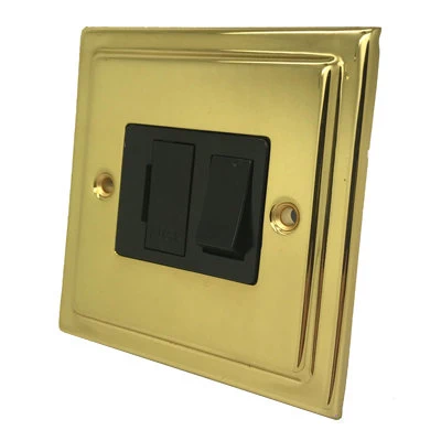 Victoria Classic Polished Brass Switched Fused Spur