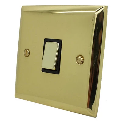Grande Polished Brass Cooker Control (45 Amp Double Pole Switch and 13 Amp Socket)
