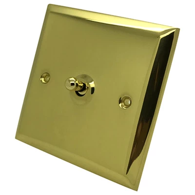 Grande Polished Brass Toggle (Dolly) Switch