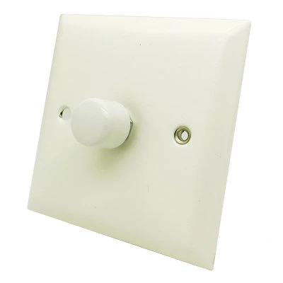 Grande White Push Intermediate Light Switch