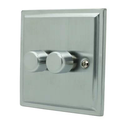 Art Deco Satin Chrome Intelligent Dimmer