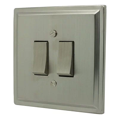 Art Deco Satin Nickel Pulse | Retractive Switch