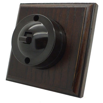 Vintage Bakelite | Dark Oak Sockets & Switches