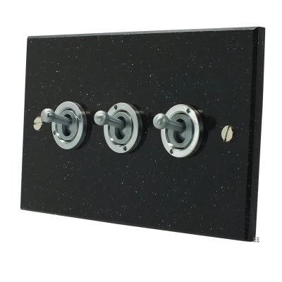 Black Granite / Satin Stainless PIR Switch