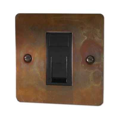 Burnished Flat Burnished Copper RJ45 Network Socket