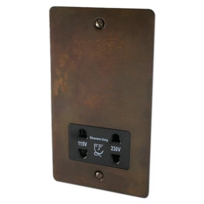 Burnished Flat Burnished Copper Shaver Socket