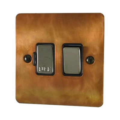 Burnished Flat Burnished Copper Switched Fused Spur Burnished Flat Burnished Copper Switched Fused Spur