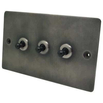 Burnished Flat Burnished Pewter Toggle (Dolly) Switch