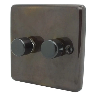 Classical Aged Aged Push Intermediate Switch and Push Light Switch Combination