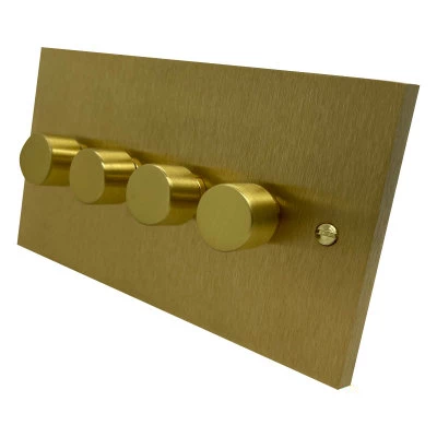 Edwardian Classic Satin Brass LED Dimmer