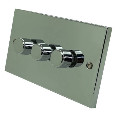 Edwardian Classic Polished Chrome Push Intermediate Switch and Push Light Switch Combination Edwardian Classic Polished Chrome Push Intermediate Switch and Push Light Switch Combination