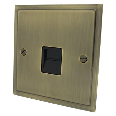 Elegance Elite Antique Brass Telephone Extension Socket