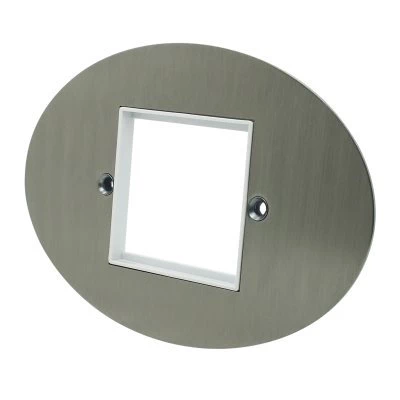 Ellipse Satin Stainless Modular Plate Ellipse Satin Stainless Modular Plate