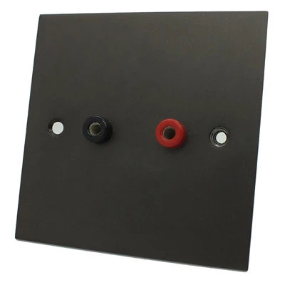 Executive Square Cocoa Bronze Speaker Socket