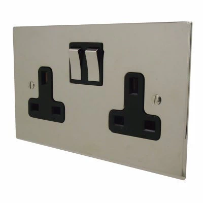 Executive Square Polished Nickel Architrave Switches