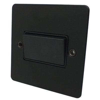 Flat Matt Black Fan Isolator | SocketsAndSwitches.com