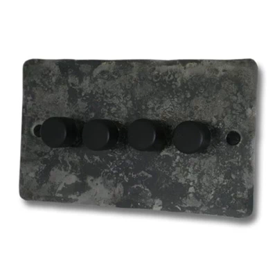 Flat Vintage Rustic Pewter Intelligent Dimmer