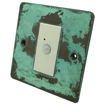 Flat Vintage Weathered Copper PIR Switch
