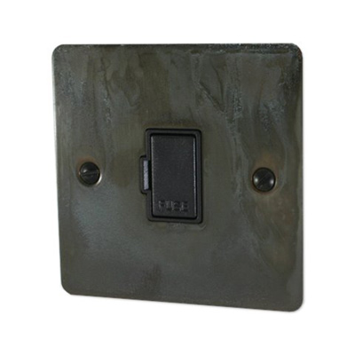 Flat Vintage Weathered Copper Unswitched Fused Spur