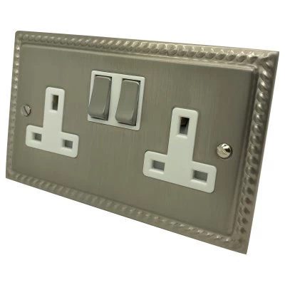 Georgian Satin Nickel Sockets & Switches