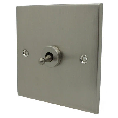 Low Profile Satin Nickel Intermediate Toggle (Dolly) Switch