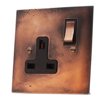 Natural Elements Natural Copper Shuko Plug Socket