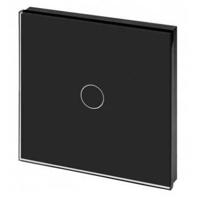 Crystal Black Glass PIR Switch