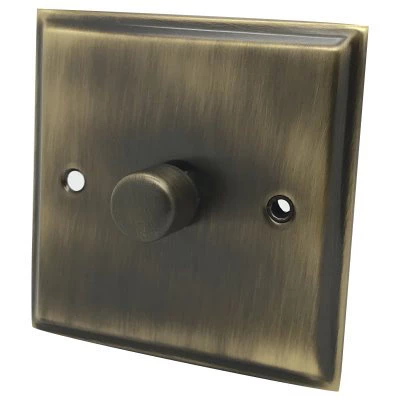 Regent Antique Brass Push Light Switch