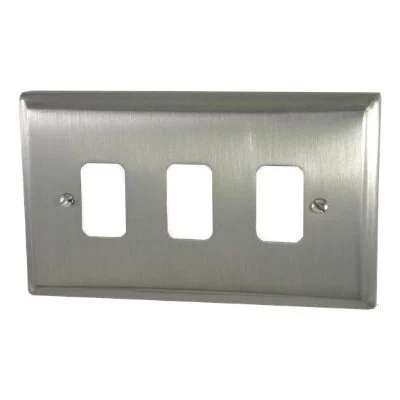 Regent Grid Satin Nickel Sockets & Switches