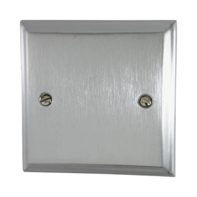 Regent Satin Chrome Blank Plate