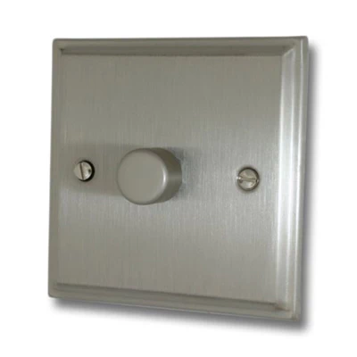 Regent Satin Nickel Push Light Switch