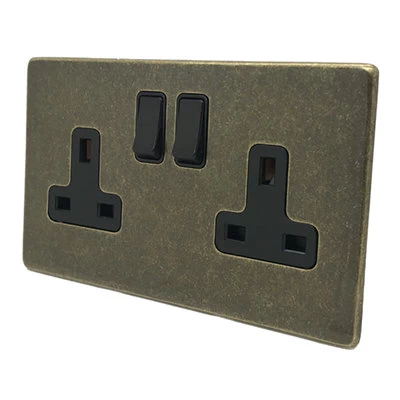 Screwless Aged Old Brass PIR Switch