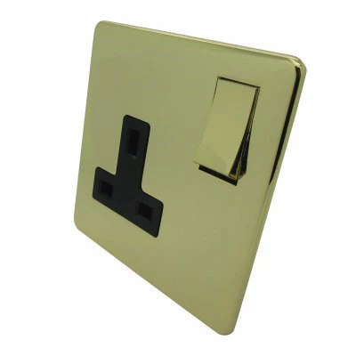 Screwless Supreme Polished Brass Push Intermediate Switch and Push Light Switch Combination Screwless Supreme Polished Brass Push Intermediate Switch and Push Light Switch Combination