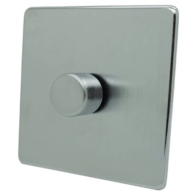 Screwless Supreme Satin Chrome LED Dimmer